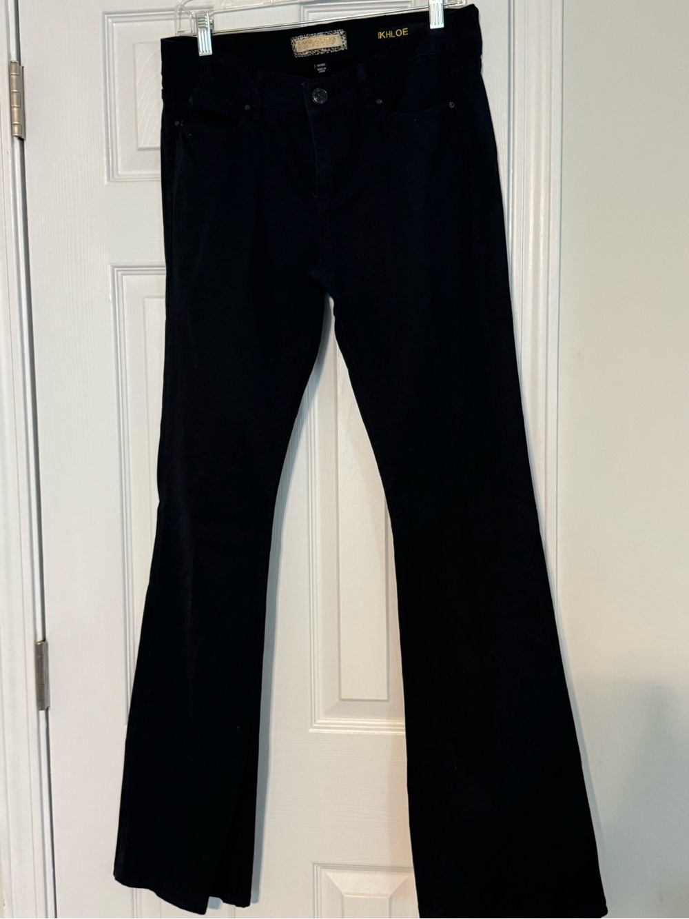 Kardashian Kollection Black Flare Jeans